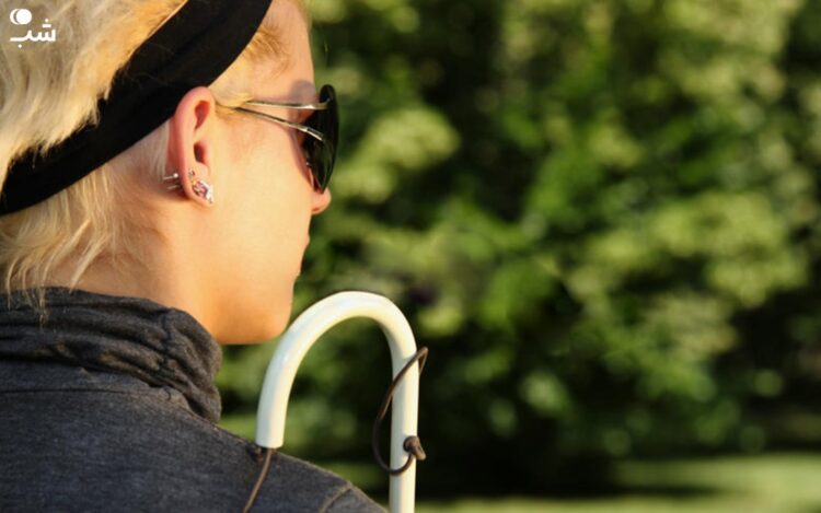 عصای مخصوص نابینایان