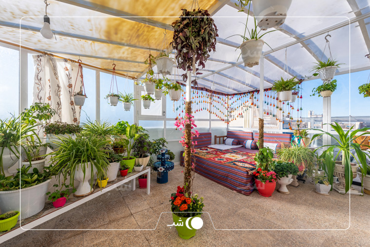 حیاط خانه مدرن