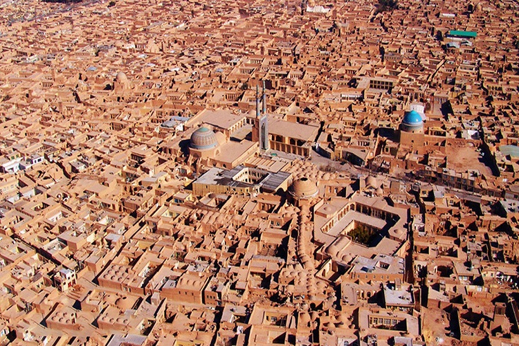 تصویر شهر یزد از بالا